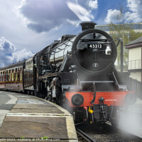 Buy canvas prints of Full head of steam. by Chris North