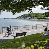 Buy canvas prints of Coastal path from Swansea to Mumbles. by Chris North