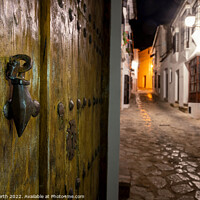 Buy canvas prints of Rustic Spanish door. by Chris North