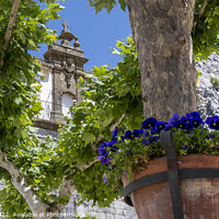 Buy canvas prints of Old Spanish square, Grazalema Spain by Chris North