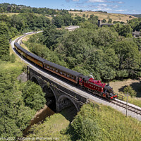 Buy canvas prints of Ivatt Class steam train on the Keighley and Worth Valley Railway. by Chris North