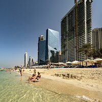 Buy canvas prints of JBR Beach, Dubia. by Chris North