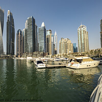 Buy canvas prints of Skyscraper apartments at Dubai Marina by Chris North