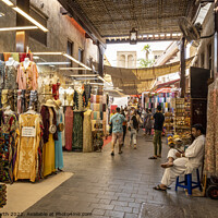 Buy canvas prints of The old spice souk in downtown Dubai by Chris North