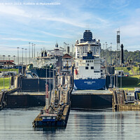 Buy canvas prints of Gulf of Mexico entrance on the Panama Canal. by Chris North