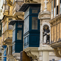 Buy canvas prints of Backstreet in old Valletta, Malta. by Chris North