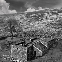 Buy canvas prints of Wuthering Heights, ruined farmhouse by Chris North