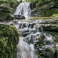 Buy canvas prints of Janets Foss in Malhamdale. by Chris North