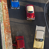 Buy canvas prints of Classic  car taxi's, Havana Cuba by Chris North