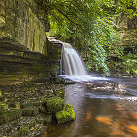 Buy canvas prints of West Burton Waterfall  by Chris North