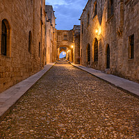 Buy canvas prints of Street of the Knights,  Rhodes by Chris North