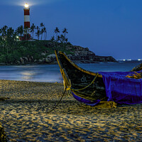 Buy canvas prints of Kovalam Lighthouse, India by Chris North