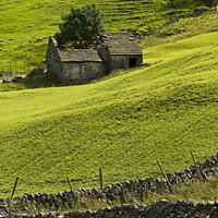 Buy canvas prints of Barn in Deepdale, upper Wharfedale, Yorkshire. by Chris North