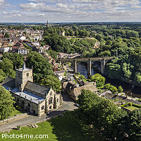 Buy canvas prints of Knaresborough from the air. by Chris North