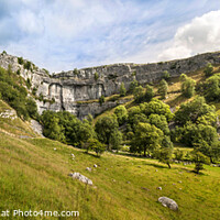 Buy canvas prints of Malham Cove in Yorkshire. by Chris North