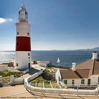 Buy canvas prints of Europa Point Lighthouse, Gibraltar. by Chris North