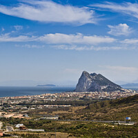 Buy canvas prints of Gibraltar and the Mediterranean Sea. by Chris North