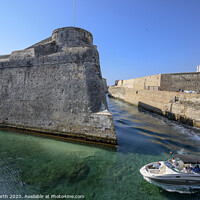 Buy canvas prints of The Royal walls of Ceuta , the fortifications around Ceuta. by Chris North