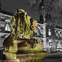 Buy canvas prints of Saltaire Lions by Chris North