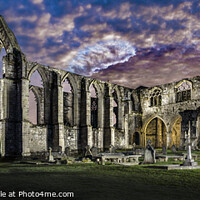 Buy canvas prints of Bolton Abbey at Dusk. by Chris North