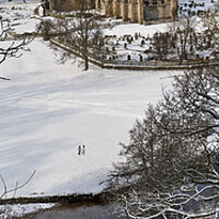 Buy canvas prints of Bolton Abbey winter walk by Chris North