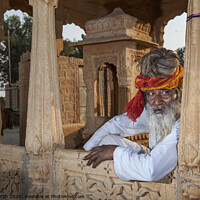 Buy canvas prints of Jaisalmer Guru. by Chris North