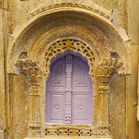 Buy canvas prints of Rustic sandstone window, Jaisalmer, India,  by Chris North