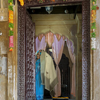 Buy canvas prints of Rustic doorway, Jaisalmer, India,  by Chris North