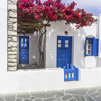 Buy canvas prints of Fishermans cottage, Folegandros Island. by Chris North