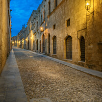 Buy canvas prints of Street of the Knights, Rhodes. by Chris North