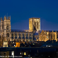 Buy canvas prints of York Minster by night. by Chris North