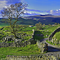 Buy canvas prints of Winskill Stones above the village of Stainforth. by Chris North