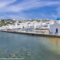 Buy canvas prints of Mykonos waterfront. by Chris North