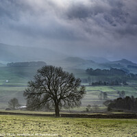 Buy canvas prints of Misty morning, Grassington. Yorkshire Dales. by Chris North
