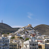 Buy canvas prints of Ermoupolis on the island of Syros. by Chris North
