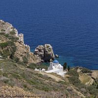 Buy canvas prints of Panagia Poulati Church on the island of Sifnos. by Chris North