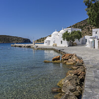 Buy canvas prints of Vathy on the island of Sifnos. by Chris North