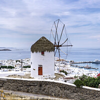 Buy canvas prints of Windmill at Mykonos, Greece by Chris North