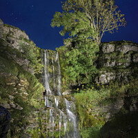 Buy canvas prints of Cray Falls in Wharfedale, North Yorkshire. by Chris North