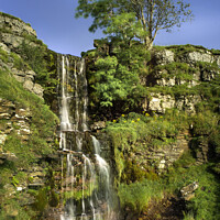Buy canvas prints of Waterfall at Cray in the Yorkshire Dales. by Chris North