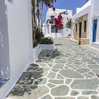 Buy canvas prints of Old town at Folegandros. by Chris North
