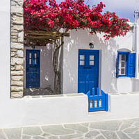 Buy canvas prints of Cottage at Folegandros by Chris North