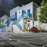 Buy canvas prints of Old Town, Folegandros Island. by Chris North