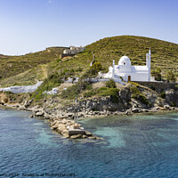 Buy canvas prints of Ios in the sparkling Aegean Sea. by Chris North