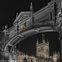 Buy canvas prints of Bath Abbey and Archway. by Chris North