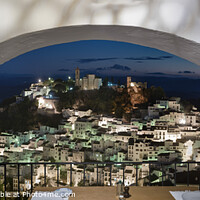 Buy canvas prints of Casares, dinner for two. by Chris North