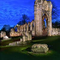 Buy canvas prints of St Mary's Abbey, York. by Chris North