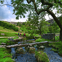 Buy canvas prints of Footpath to Malham Cove. by Chris North