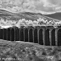 Buy canvas prints of Ribblehead viaduct and the Waverley Steam train. by Chris North