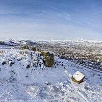 Buy canvas prints of Winter at the Cow and Calf rocks,  Ilkley Yorkshir by Chris North